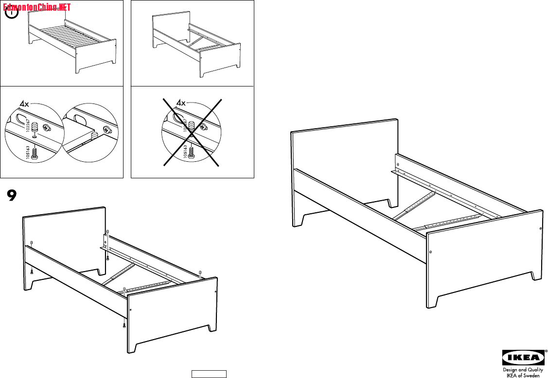 Robin twin size bed frame